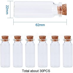 Botellas de vidrio frasco de vidrio&nbsp;AJEW-PH0015-02