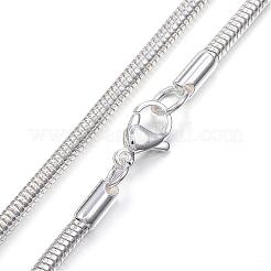 Collares de cadena de serpiente de acero inoxidable 304&nbsp;NJEW-P162-06S