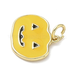Ciondoli in ottone smaltato a tema Halloween&nbsp;LS-KK-L248-01G-04