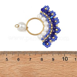 Anhänger aus Edelstahl 304 und Glasperlen&nbsp;PALLOY-MZ01376-03