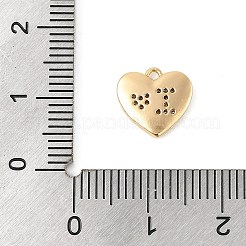 Ciondoli in ottone zirconi chiari micro pavé&nbsp;KK-R219-29G