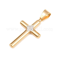 Ciondoli in acciaio inossidabile chirurgico 316 e zirconia cubica trasparente&nbsp;STAS-A137-03A-G