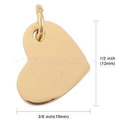 201 breloques vierges estampées en acier inoxydable&nbsp;STAS-S105-T618-2