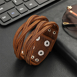 Kuhhaut Band Multi-Strang-Armbänder&nbsp;FS-WGD603F-01