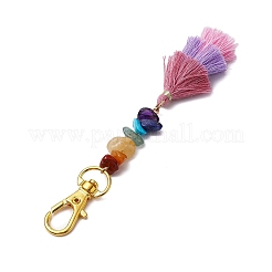 Décorations de pendentif pompon en polycoton&nbsp;HJEW-JM02188