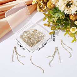 24 Stück 3 Stil Messing Strass Cup Kette große Anhänger&nbsp;KK-SC0003-21G
