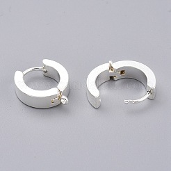 201 boucles d'oreilles créoles en acier inoxydable&nbsp;STAS-A167-01B-S