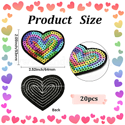 20pcs computergesteuertes Sticktuch zum Aufbügeln/Aufnähen&nbsp;PATC-CY0001-26B