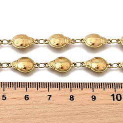 Collares de cadena de eslabones de mariquita de acero inoxidable 304 para mujeres y hombres.&nbsp;NJEW-K249-21A-G