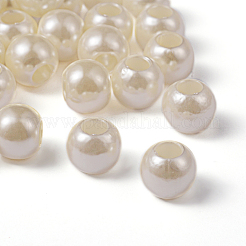 Perles européennes en plastique ABS d'imitation perle&nbsp;MACR-R530-12mm-A41