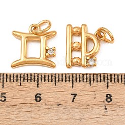 304 Edelstahl Micro Pave Strass Anhänger&nbsp;STAS-I360-04G