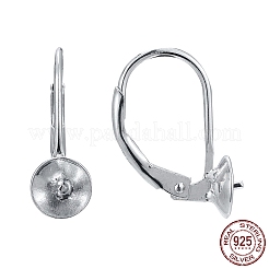 925 orecchini a monachella in argento sterling placcato rodio anti-ossidazione&nbsp;STER-I017-084I-P