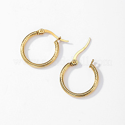 304 boucle d'oreille créole en acier inoxydable pour femme&nbsp;AL6869