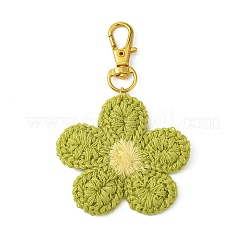 6 pièce de décorations suspendues en polyester tissé à 6 couleurs&nbsp;HJEW-JM02889