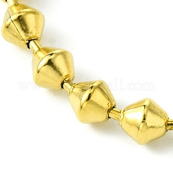 Ionenplattierung (IP) 304 Edelstahl Doppelkegel Gliederkette Armbänder für Frauen&nbsp;BJEW-C066-03G