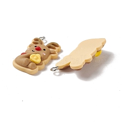 Pendentifs en résine opaque sur le thème de noël&nbsp;FIND-E025-05