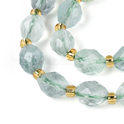 Verde naturale fluorite perline fili&nbsp;G-N342-53-8x6-12