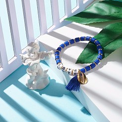 Bracciale elasticizzato con perline d'amore per ragazze&nbsp;BJEW-JB07208-05