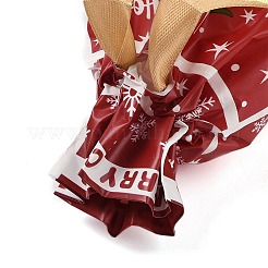 Weihnachts-Weihnachtsmann-Plastikverpackungsbeutel mit Kordelzug&nbsp;ABAG-Q053-03B