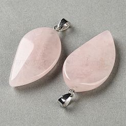Colgantes naturales de cuarzo rosa&nbsp;GG-CBACB71-05P-21