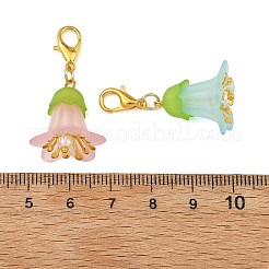 Decorazioni pendenti con fiori in acrilico trasparente&nbsp;HJEW-JM05036