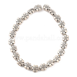 Stile tibetano fili perline lega del fiore&nbsp;X-TIBEB-O007-04-NR