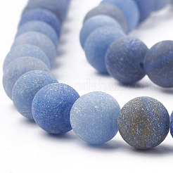 Gefärbte und erhitzte natürliche blaue Aventurinperlenstränge&nbsp;LS-G-T106-209