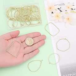 30 Stück 5 Stile Legierungsanhänger mit offener Rückseite&nbsp;FIND-CA0006-15