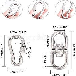 Doppelösen-Drehverschlüsse aus Edelstahl 304&nbsp;STAS-NB0004-28P
