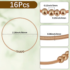 16 Stück Edelstahl-Satellitenketten-Stretcharmband für Damen&nbsp;BJEW-SP0001-16A