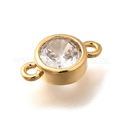 Ciondoli connettore in ottone chiaro con zirconi cubici&nbsp;KK-K294-14G