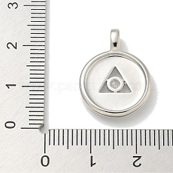 Porte micro ouvrent pendentifs zircone cubique en laiton de placage&nbsp;KK-L224-062P-02