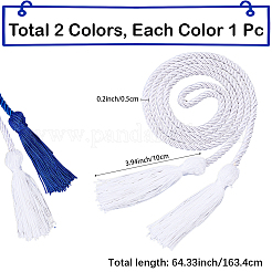 2 stücke 2 farben polyester doktoranden-level-research-team kappe graduation quaste&nbsp;FIND-CP0003-38B