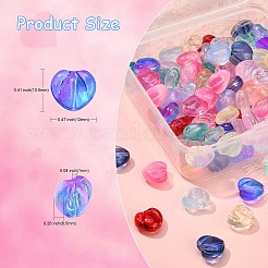120 Stück 15 Farben galvanisieren transparente Glasperlen&nbsp;GLAA-CJ0001-77