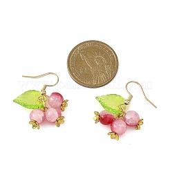 Boucles d'oreilles en verre rond&nbsp;EJEW-JE06760
