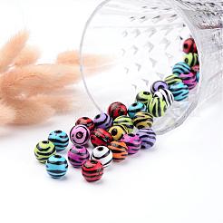 Zebra a strisce mista perline acriliche&nbsp;X-SACR-C020-51