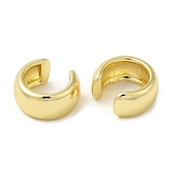 Orecchini a polsino a fascia semplice in ottone placcato a cremagliera da donna&nbsp;EJEW-M222-07G