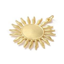 Sonnenanhänger aus Messing in Gestellbeschichtung&nbsp;KK-Z056-05G