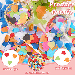 100 g di coriandoli di carta da tavolo a 10 colori&nbsp;AJEW-SP0002-88