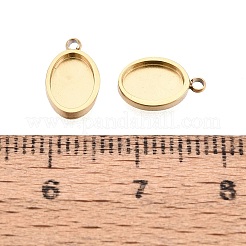 Componente cabochon pendente in acciaio inossidabile 304&nbsp;STAS-Q113-25A-G