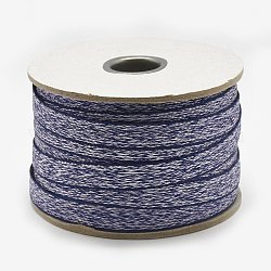 Ruban de nylon, imitation peau de serpent, bleu foncé, 3/8 pouce (11 mm), environ 50yards / rouleau (45.72m / rouleau)