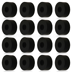 Mehrzweck-Abstandshalter aus Gummi, Buchsen-Antivibrations-Abstandshalter für Heim- und Autozubehör, Kolumne, Schwarz, 25x12 mm, Bohrung: 10 mm