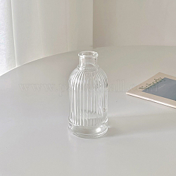 Mini vaso di vetro, accessori per la casa delle bambole con micro paesaggi, fingendo decorazioni di scena, chiaro, 65x130mm