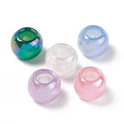 Perline acrilico opaco, ab colore, rondelle, colore misto, 17.5x14mm, Foro: 8.8 mm