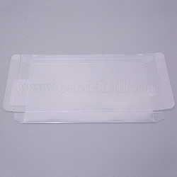 Transparente PVC-Box Süßigkeiten behandeln Geschenkbox, für Hochzeitsfeier Babyparty Packbox, Rechteck, Transparent, 1.8x10.5x18 cm