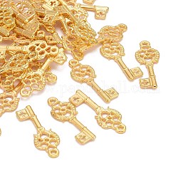 Pendente in lega, cadmio & nichel &piombo libero, skeleton key, colore oro, 30x11x2mm, Foro: 2 mm