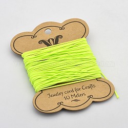 1.0mm Fluorescent Style Green Yellow Waxed Polyester Cord