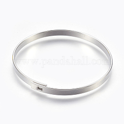 Мода латунные браслеты, платина, 2-3/8 дюйм (6 см), 5 мм