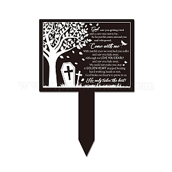 Globleland memoriale ricordo targa palo acrilico targa commemorativa segno commemorativo giardino ricordo decorazione per giardino prato tomba