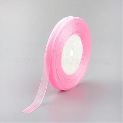 Cinta de organza pura, ancho cinta de la boda decorativa, rosa, 1 pulgada (25 mm), 250yards (228.6m)